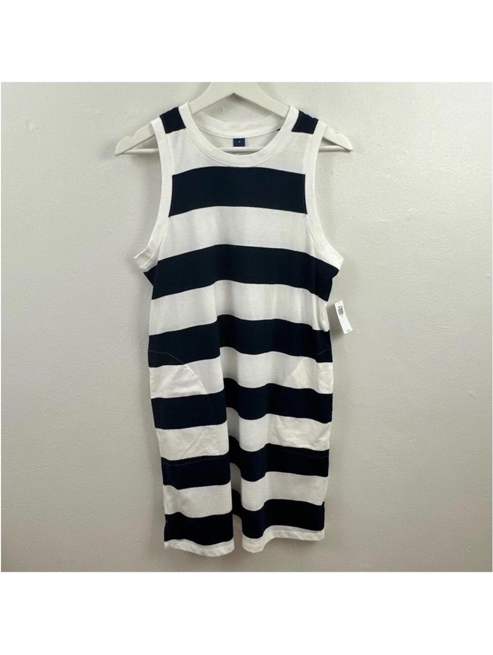 Old Navy Women’s Sleeveless Striped Blue White Dress Size SM